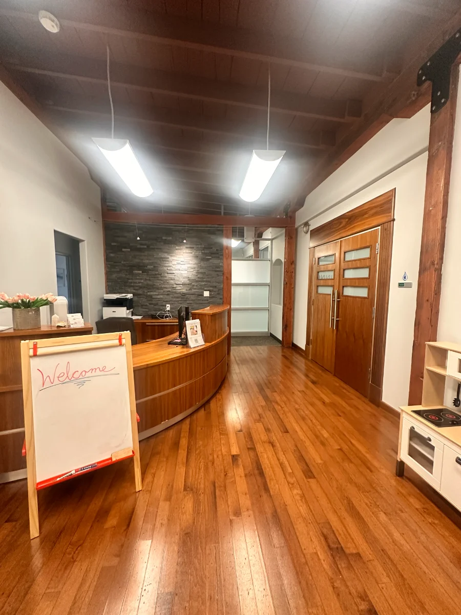 Reception desk at the Critical Trauma Therapy Grimsby clinic