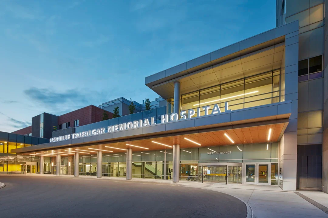Oakville Trafalgar Memorial Hospital, near the Critical Trauma Therapy Oakville clinic